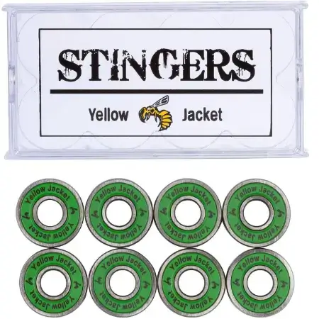 Yellow Jacket Premium Skateboard Bearings, Pro Longboard Bearings