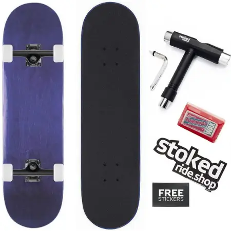 Stoked Ride Shop Complete Blank Skateboard